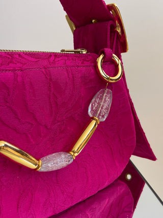 CRYSTAL GOLD CHARM