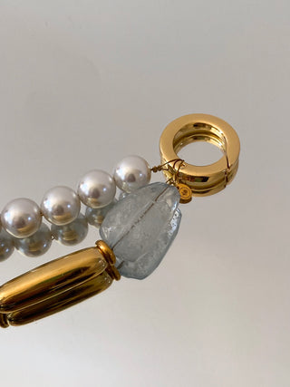 DOUBLE CRYSTAL CHARM