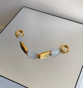 CRYSTAL GOLD CHARM